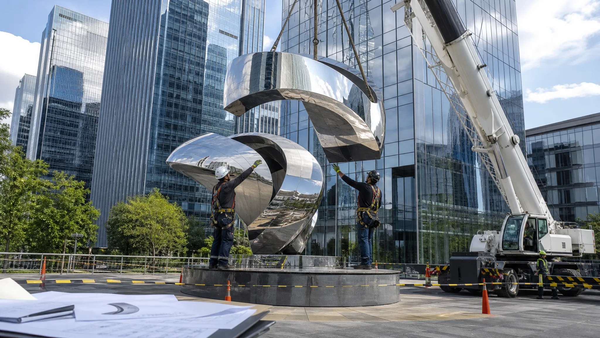 How Big Stainless Sculptures Stay Standing: Wind Load, Weight & Base Explained